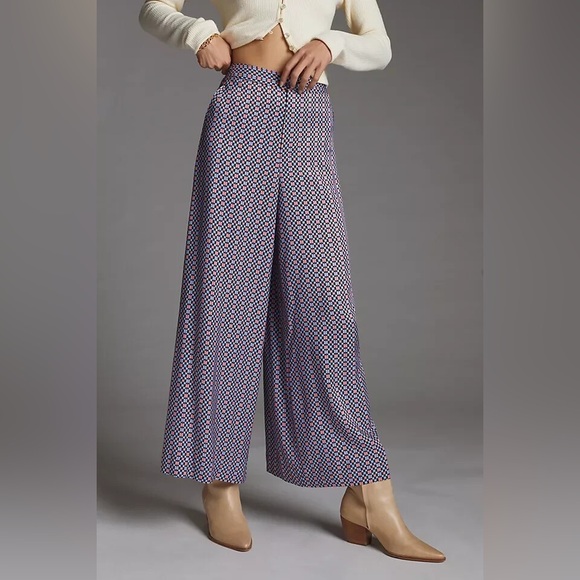 Anthropologie • Maeve wide leg printed pants - Picture 2 of 5